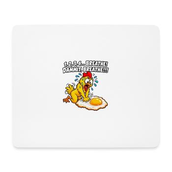 Ängstliches Küken-Atem-Meme - Mousepad (Querformat) - Weiß - Vorne