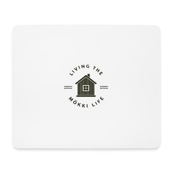 Das COTTAGE-Leben leben - Mousepad (Querformat) - Weiß - Vorne