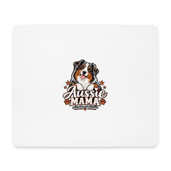 Aussie Mama – Geschenk für Aussie Fans - Mousepad (Querformat) - Weiß - Vorne
