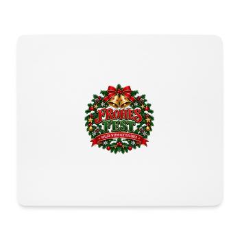 Frohes Fest – voller Weihnachtszauber - Mousepad (Querformat) - Weiß - Vorne