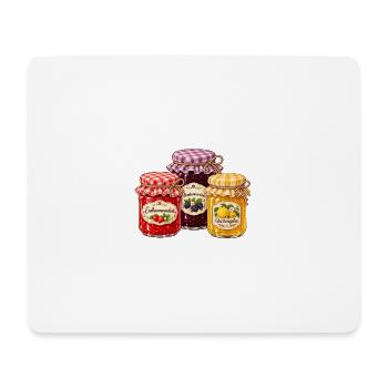 Selbstgemachte Marmelade - Mousepad (Querformat) - Weiß - Vorne