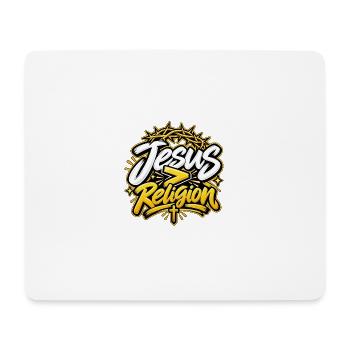 Jesus > Religion - Mousepad (Querformat) - Weiß - Vorne