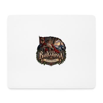 Kaiser Barbarossa – Kyffhäuser Sage - Mousepad (Querformat) - Weiß - Vorne