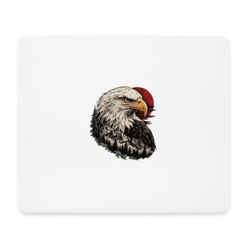 Wild Eagle - Mousepad (Querformat) - Weiß - Vorne