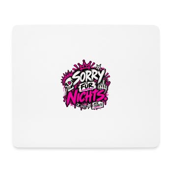 Sorry Für Nichts - Mousepad (Querformat) - Weiß - Vorne