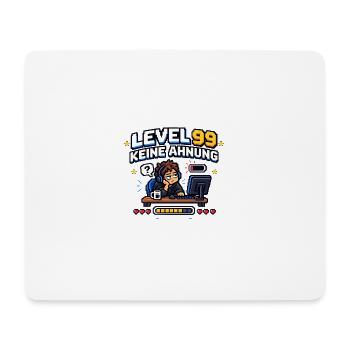 Level 99 - Mousepad (Querformat) - Weiß - Vorne