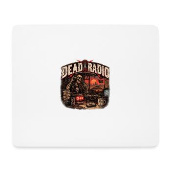 TOTES RADIO | Auf Sendung nach Mitternacht - Mousepad (Querformat) - Weiß - Vorne
