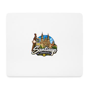 Santiago de Compostela – Jakobsweg & Pilgerziel - Mousepad (Querformat) - Weiß - Vorne