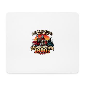 Retro Gamer 1900s Lustiger Gaming Spruch - Mousepad (Querformat) - Weiß - Vorne