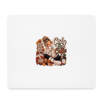 Wohlfühlkaffee Herbstmomente - Mousepad (Querformat) - Weiß - Vorne