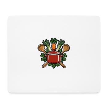 Suppenteam – Gemeinsam schmeckt es besser - Mousepad (Querformat) - Weiß - Vorne
