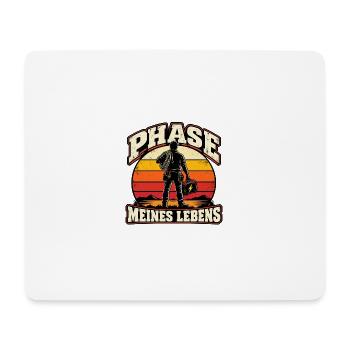 Phase meines Lebens – Elektriker Retro - Mousepad (Querformat) - Weiß - Vorne