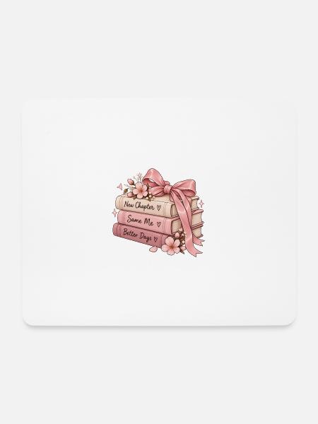 New Chapter Same Me Better Days - Mousepad (Querformat) - Weiß