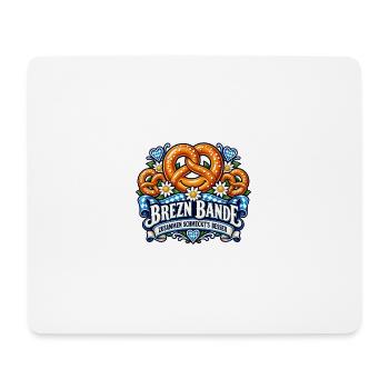 Brezn Bande – Zusammen schmeckt es besser - Mousepad (Querformat) - Weiß - Vorne