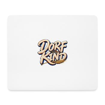 Dorfkind Landleben Schriftzug - Mousepad (Querformat) - Weiß - Vorne