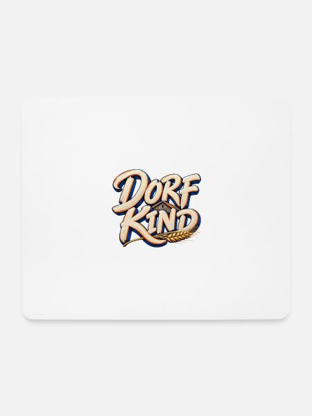 Dorfkind Landleben Schriftzug - Mousepad (Querformat) - Weiß