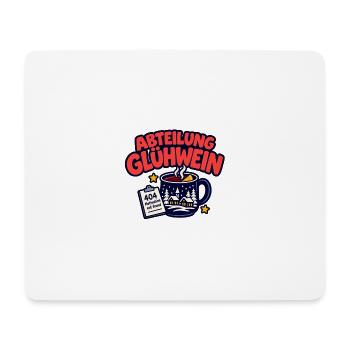 Glühwein Weihnachtsmarkt - Mousepad (Querformat) - Weiß - Vorne