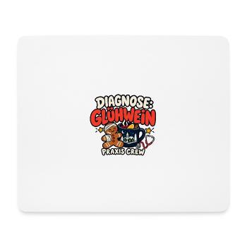 Praxis Weihnachtsfeier T Shirt - Mousepad (Querformat) - Weiß - Vorne