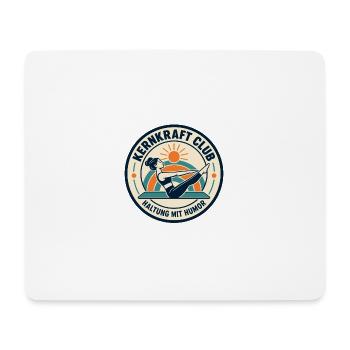 Kernkraft Club – Haltung mit Humor - Mousepad (Querformat) - Weiß - Vorne
