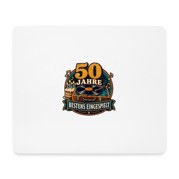 50 Jahre – Bestens eingespielt - Mousepad (Querformat) - Weiß - Vorne