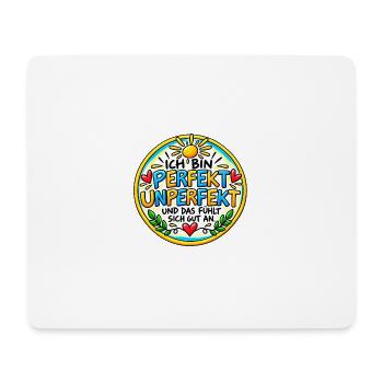 Perfekt-unperfekt - Mousepad (Querformat) - Weiß - Vorne