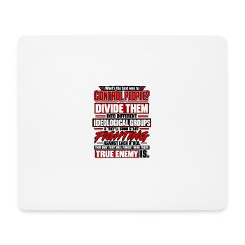 Teile sie, kontrolliere Menschen - Mousepad (Querformat) - Weiß - Vorne