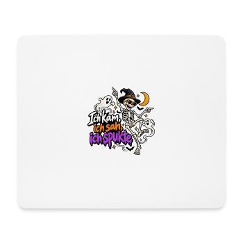 Ich kam, ich sah, ich spukte - Mousepad (Querformat) - Weiß - Vorne