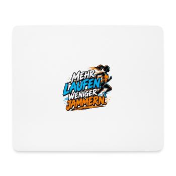 Joggen - Mehr Laufen - Joggerinnen - Mousepad (Querformat) - Weiß - Vorne