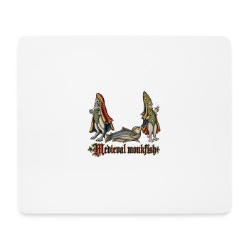 Mittelalterlicher Seeteufel - Mousepad (Querformat) - Weiß - Vorne