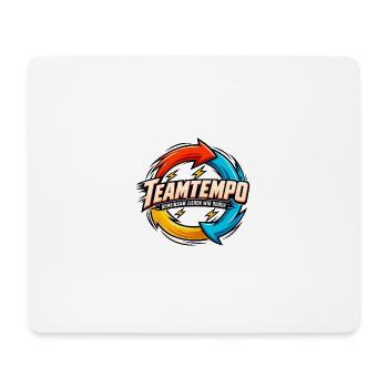 Teamtempo – Gemeinsam ziehen wir durch - Mousepad (Querformat) - Weiß - Vorne