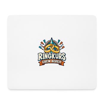 JGA Ringkurs – Crew bereit - Mousepad (Querformat) - Weiß - Vorne