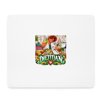 Ernährungsberater: Bunte Ernährung - Mousepad (Querformat) - Weiß - Vorne