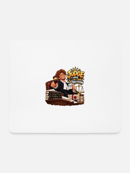 Beratender Richter: Endgültiges Urteil - Mousepad (Querformat) - Weiß