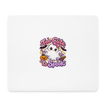 Too Cute to Spook Geist - Mousepad (Querformat) - Weiß - Vorne
