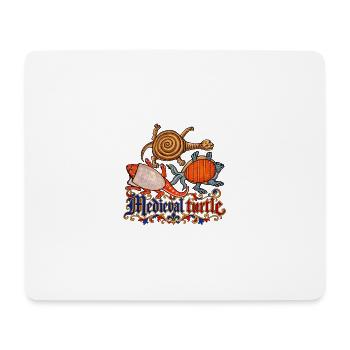 Mittelalterliche Schildkröten - Mousepad (Querformat) - Weiß - Vorne