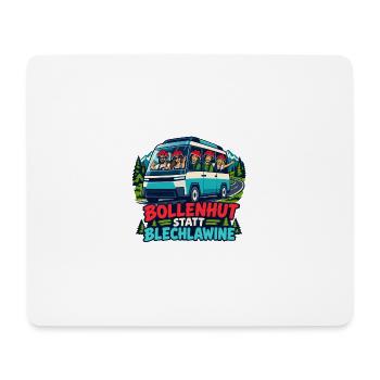 Bollenhut Busreise Abenteuer - Mousepad (Querformat) - Weiß - Vorne