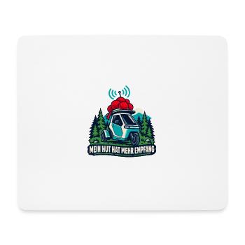 Mein Hut Hat Mehr Empfang Auto - Mousepad (Querformat) - Weiß - Vorne