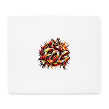 FOG – Street Art trifft auf Musik! 👑🔥 - Mousepad (Querformat) - Weiß - Vorne