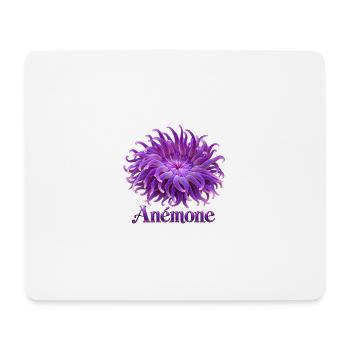 Purpurne Anmona - Mousepad (Querformat) - Weiß - Vorne