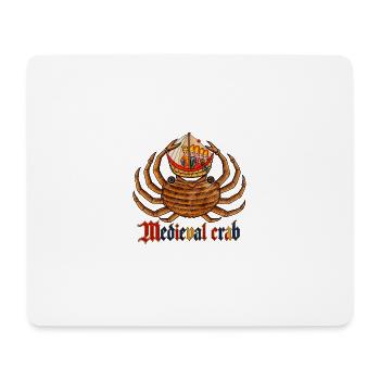 Mittelalterliche Krabbe und königliches Schiff - Mousepad (Querformat) - Weiß - Vorne