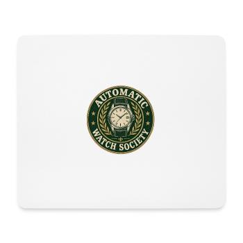 Automatik Uhr Mechanische Watch - Mousepad (Querformat) - Weiß - Vorne