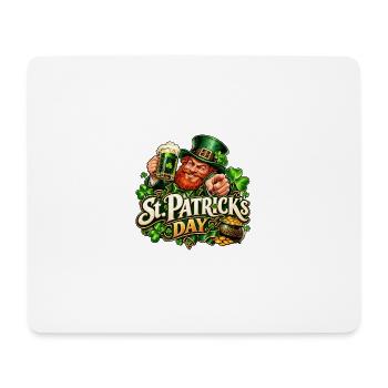 St Patrick Day Leprechaun Feier - Mousepad (Querformat) - Weiß - Vorne