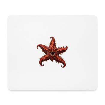Unheimlicher Albtraum-Seestern - Mousepad (Querformat) - Weiß - Vorne