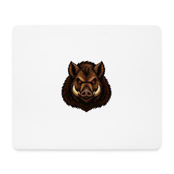 Das Schwein - Mousepad (Querformat) - Weiß - Vorne