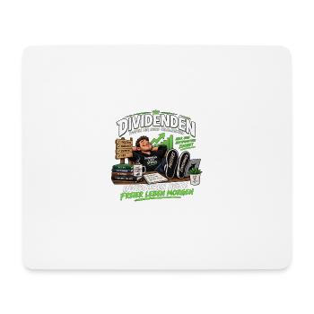 Dividenden kaufen mir keine Zeitmaschine - Mousepad (Querformat) - Weiß - Vorne