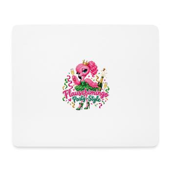 Flauschimingo Party Style - Mousepad (Querformat) - Weiß - Vorne