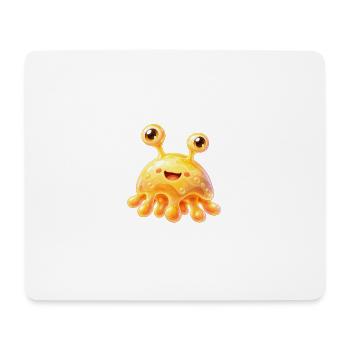 Sonniger Schleimfreund Gelb - Mousepad (Querformat) - Weiß - Vorne