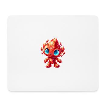 Kristallfeuer Kreatur - Mousepad (Querformat) - Weiß - Vorne