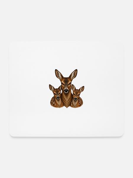 Roggen und Kind - Mousepad (Querformat) - Weiß