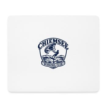 Wingfoil Club Logo Wasserabenteuer - Mousepad (Querformat) - Weiß - Vorne